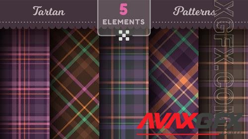 Vector tartan halloween seamless patterns merry christmas texture checkered scottish fabric vol 2