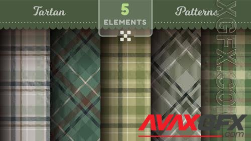 Vector military tartan seamless patterns merry christmas texture checkered scottish fabric