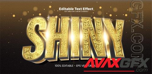 Vector shiny editable text effect in modern trend style