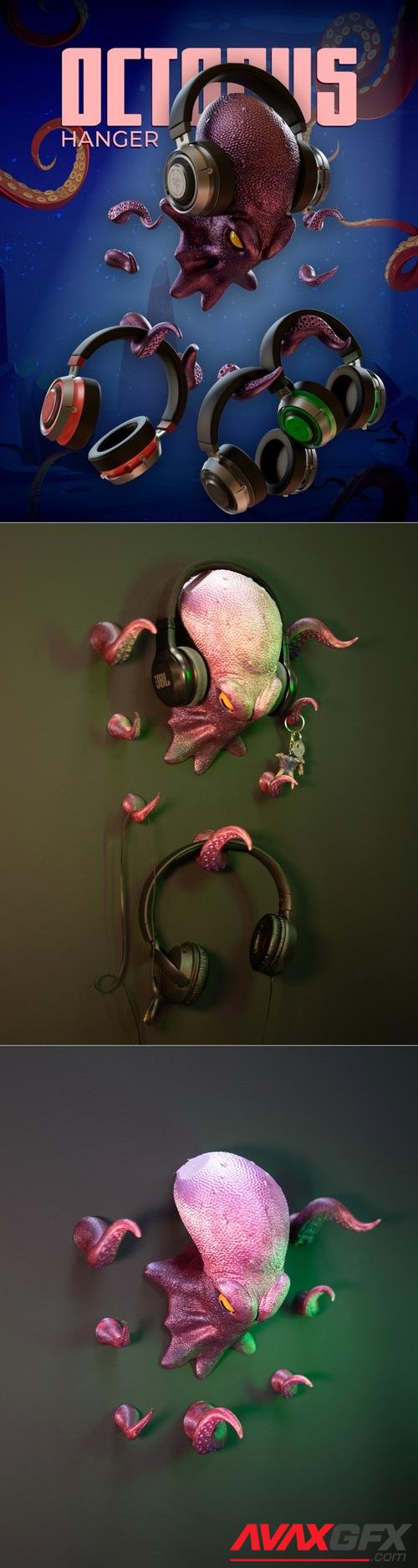 Octopus Hanger – 3D Print