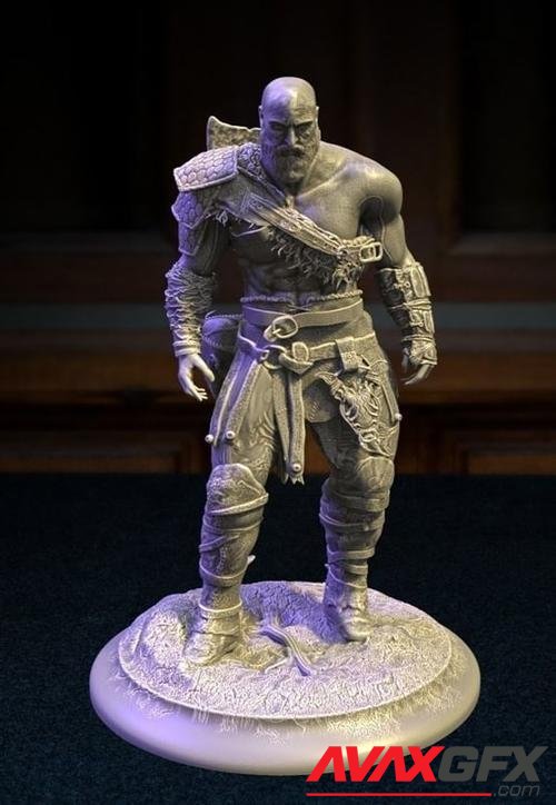 Kratos Statue – 3D Print