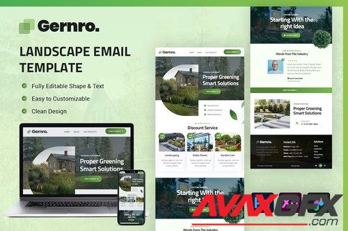 Gernro Landscape Email Template 4TG3ZSK
