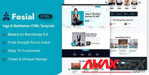 Themeforest - Fosial - Yoga and Meditation HTML Template 36976722