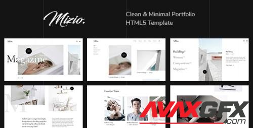 Themeforest - Mizio - Clean & Minimal Portfolio HTML5 Template 24233605