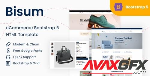Themeforest - Bisum - eCommerce Bootstrap 5 HTML Template