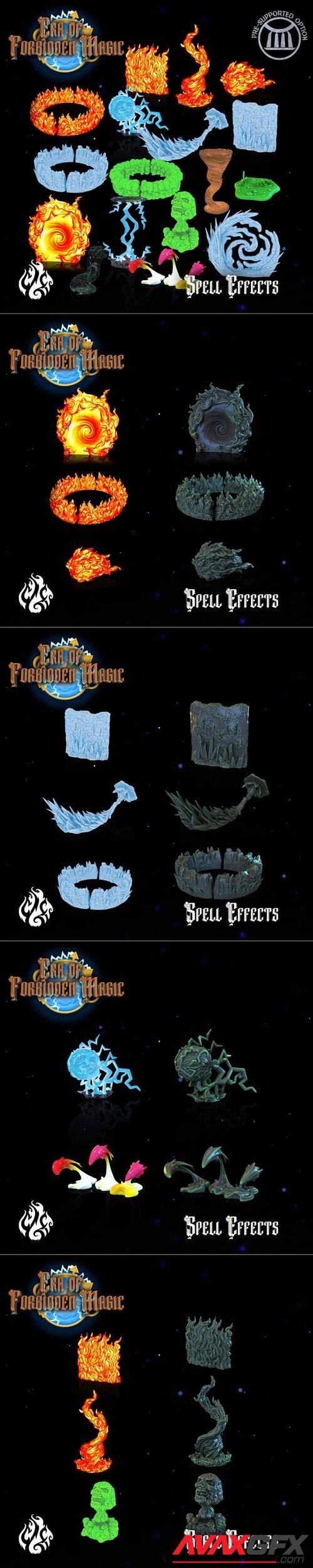 Crippled God Foundry - Era of Forbidden Magic - Spell Effects – 3D Print