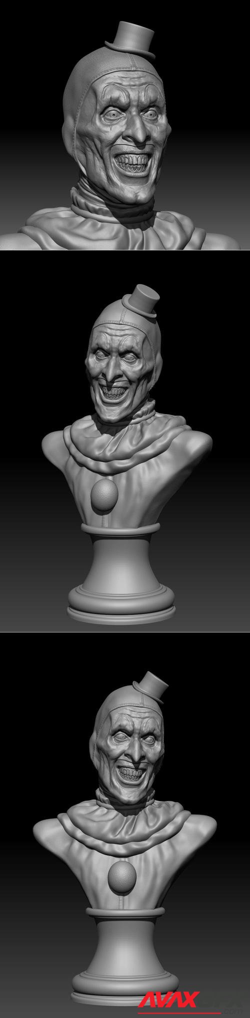 Art The Clown Terrifier Bust – 3D Print