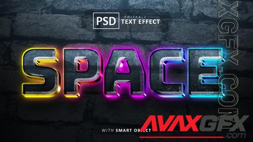 Space psd text effects