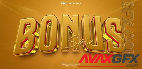 Bonus psd 3d text effect