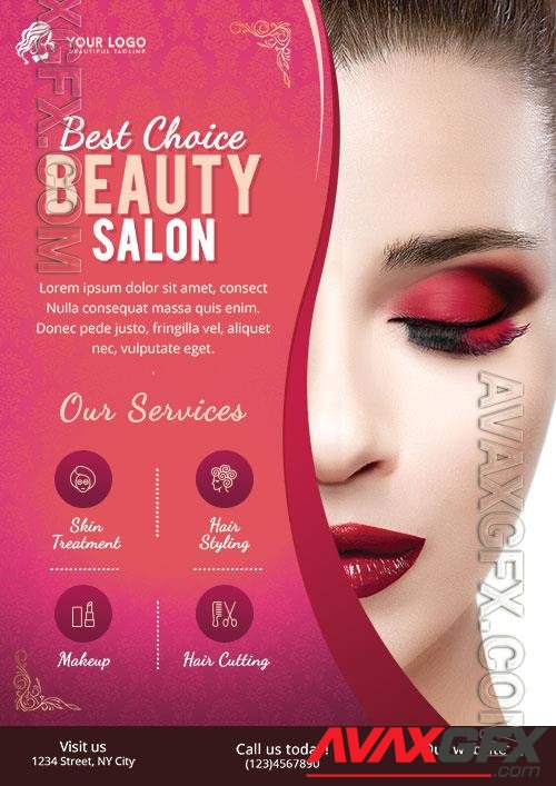 Psd Flyer Beauty Salon design templates