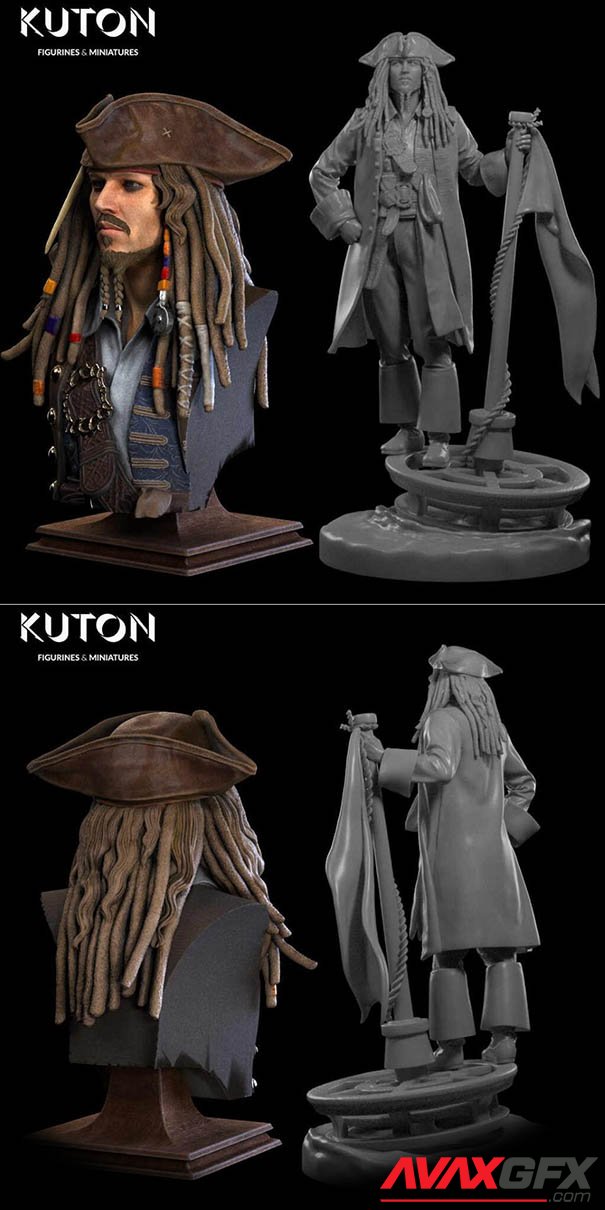 Jack Sparrow – Kuton – 3d Print