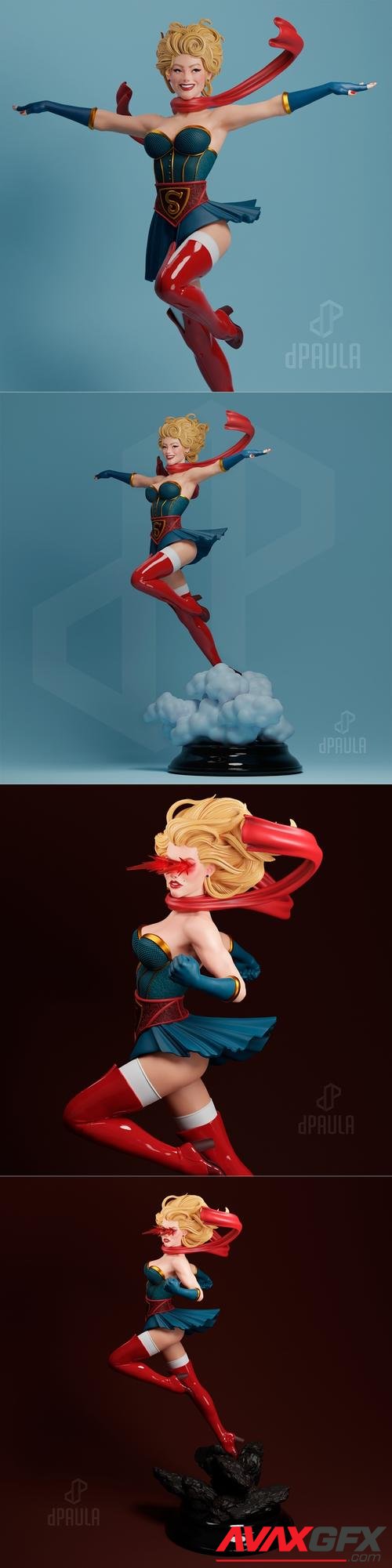 Supergirl Bombshell – 3D Print