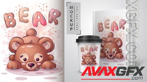 Vector teddy bear poster and merchandising vol 2