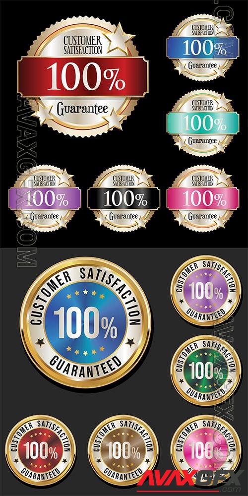 Hundred percent satisfaction guarantee highly recommended multicolor badges