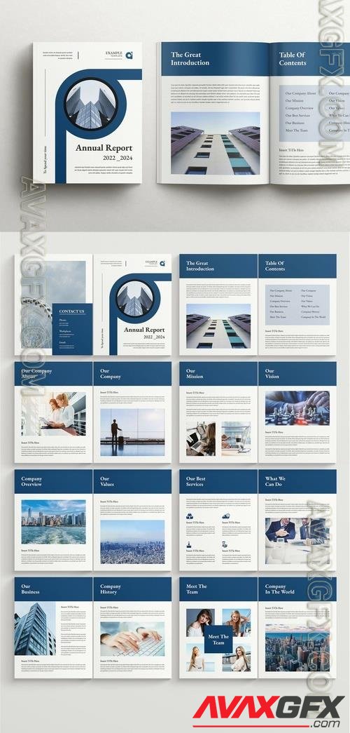 Adobestock - Annual Report Template 522298219