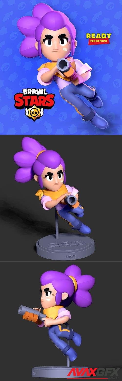 Shelly - Brawl Stars Fanart – 3D Print