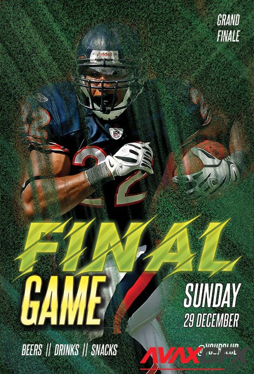 Psd flyer Final Game design templates