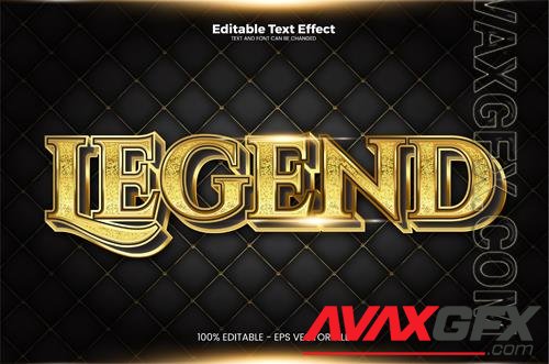 Vector legend editable text effect in modern trend style