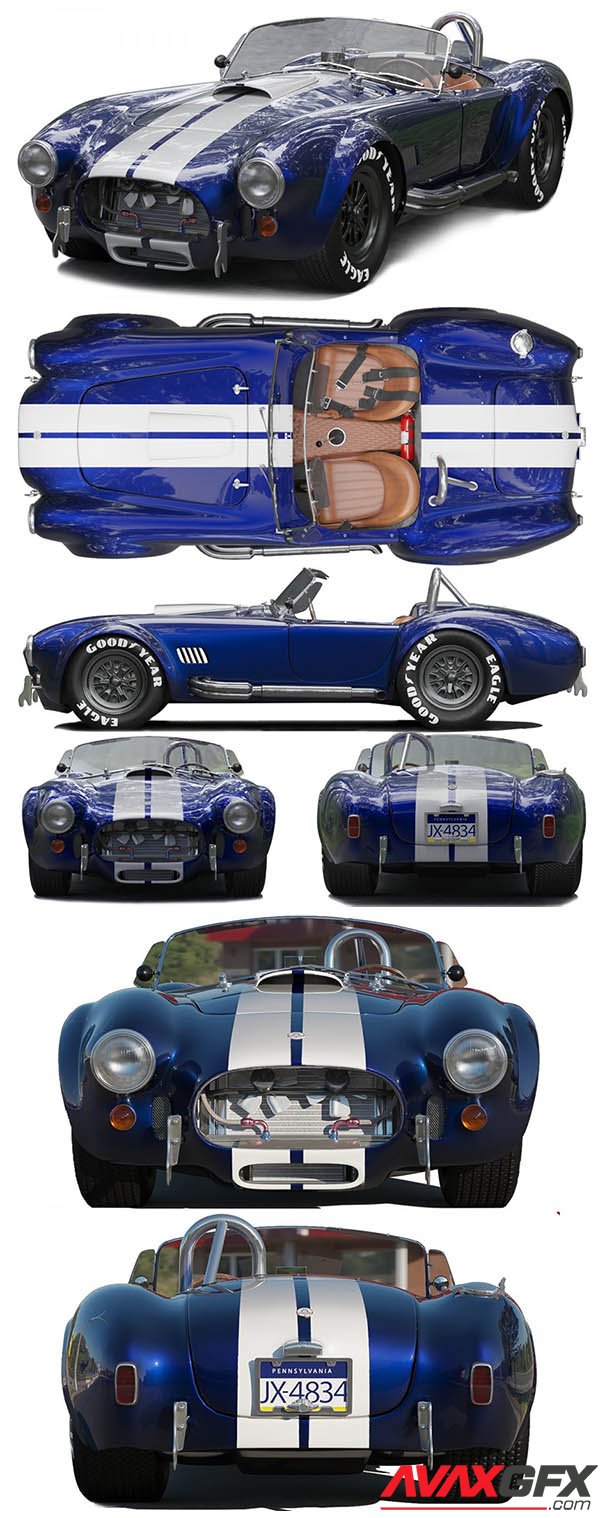 Shelby Cobra 427 3D Model