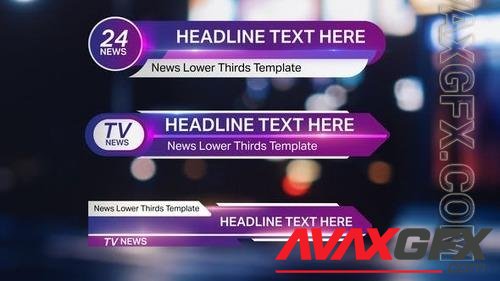 Videohive - Broadcast News Lower Thirds 42573901
