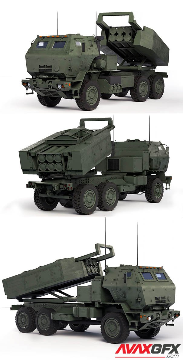 MLRS M142 HIMARS 2006 3D model