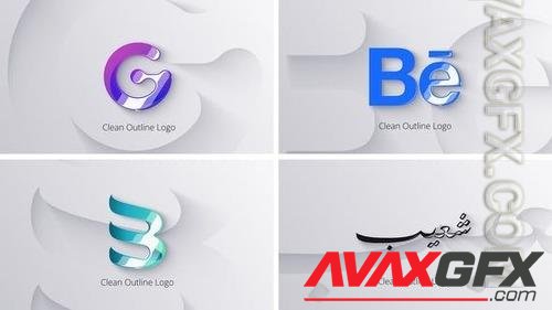 Videohive - Clean Shadow Outline Logo 42856214