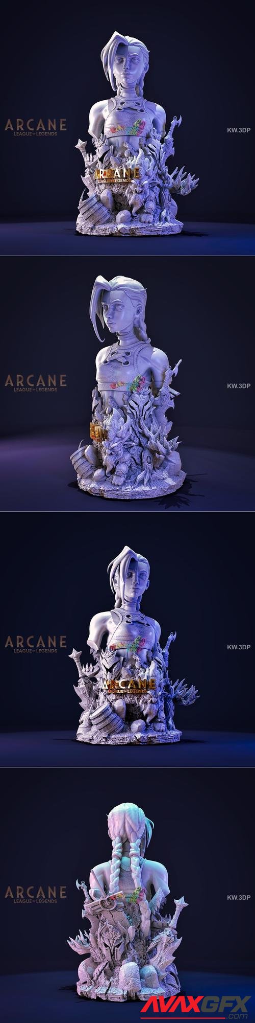 Arcane Jinx Bust – 3D Print