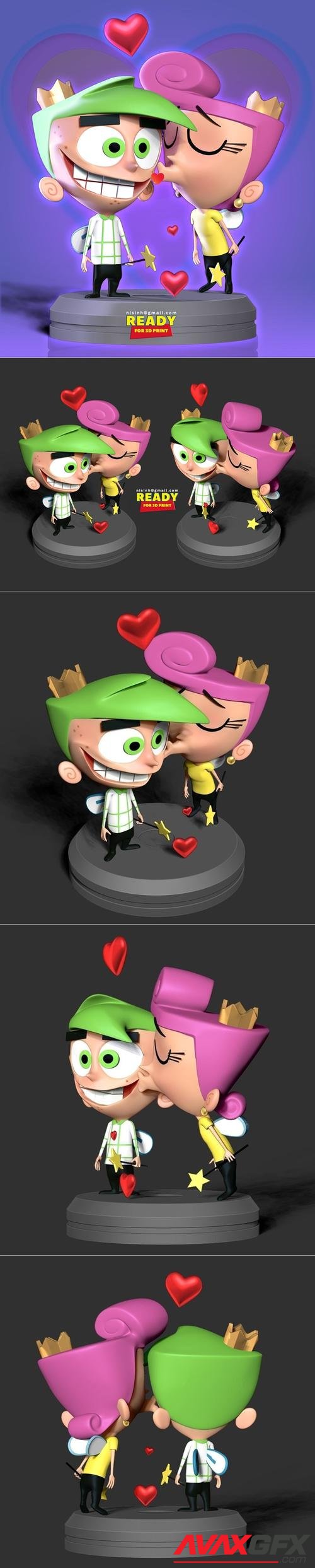 Cosmo and Wanda Love – 3D Print