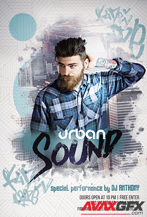 Psd Flyer Urban Sound design templates