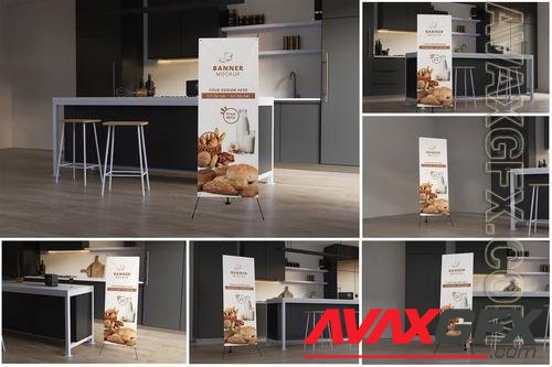Realistic X-Banner Mockup QRKRJSM