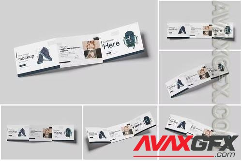 Trifold Landscape Brochure Mockup JCE6YLX