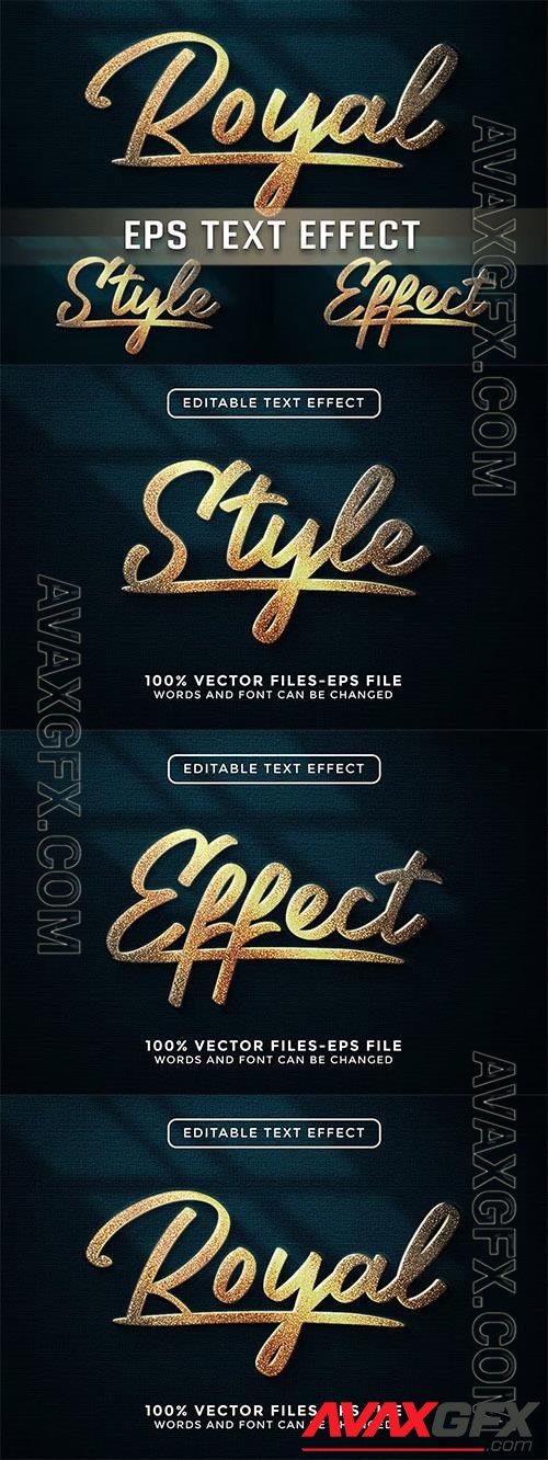 Royal Editable Vector Text Effect