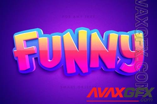 Funny cartoon 3d text effect