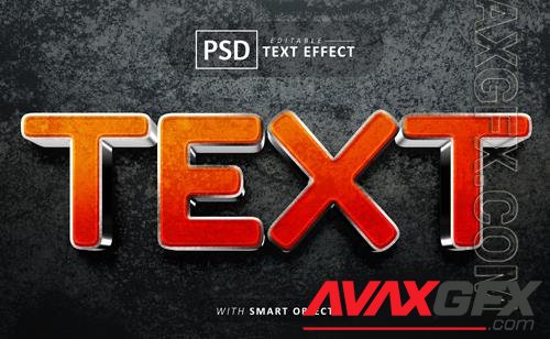 PSD 3d text effects editable