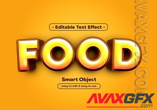 Food text style effect