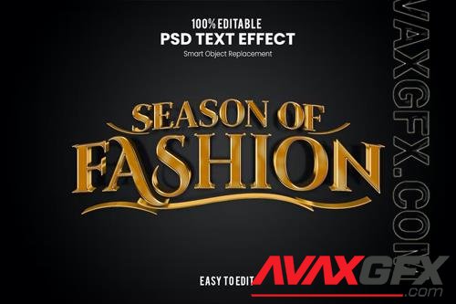 Season of Fashion - elegant exclusive text effect