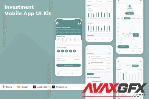Investment Mobile App UI Kit VMTHVWE
