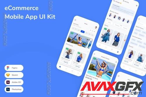 eCommerce Mobile App UI Kit QFBYHWV