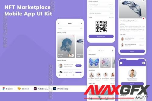 NFT Marketplace Mobile App UI Kit 3KPZN8T