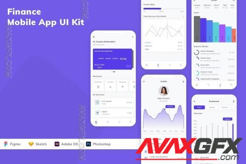 Finance Mobile App UI Kit ANPXCQ4