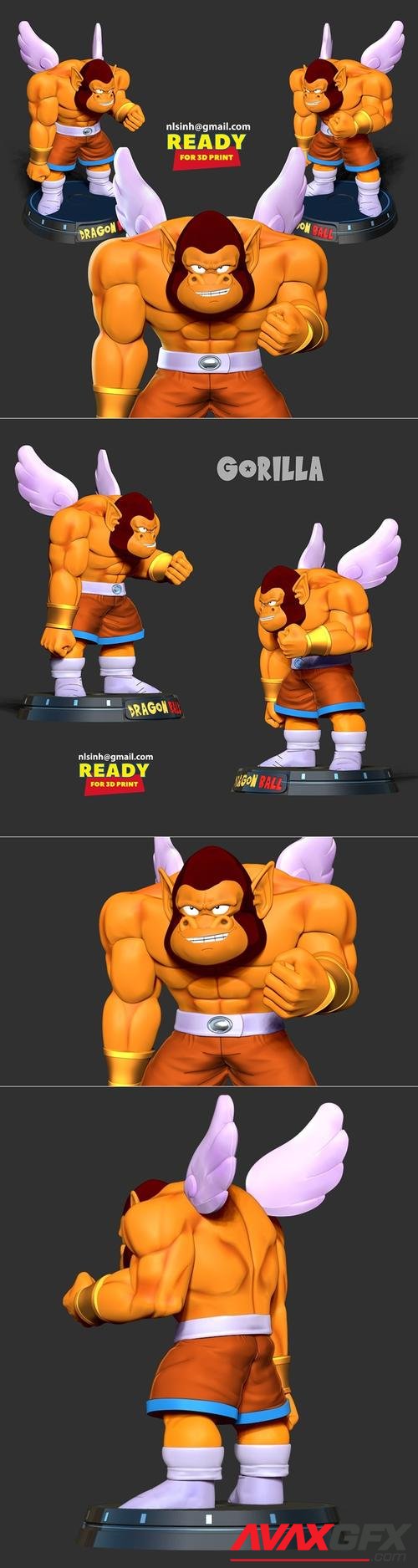 Gorilla - Dragon Ball Z Fanart – 3D Print
