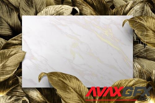 PSD tropical foliage background design
