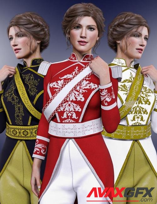 dForce Royal Princess Outfit Textures