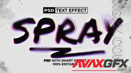 PSD spray text effect style. editable text effect