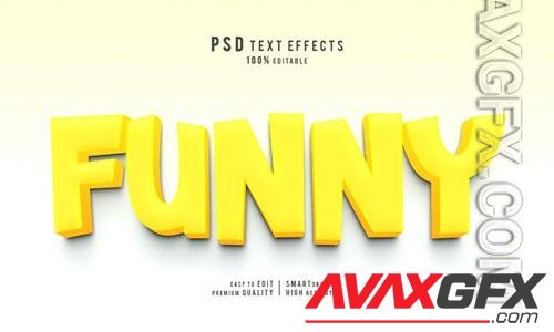 PSD creative funny 3d text effects