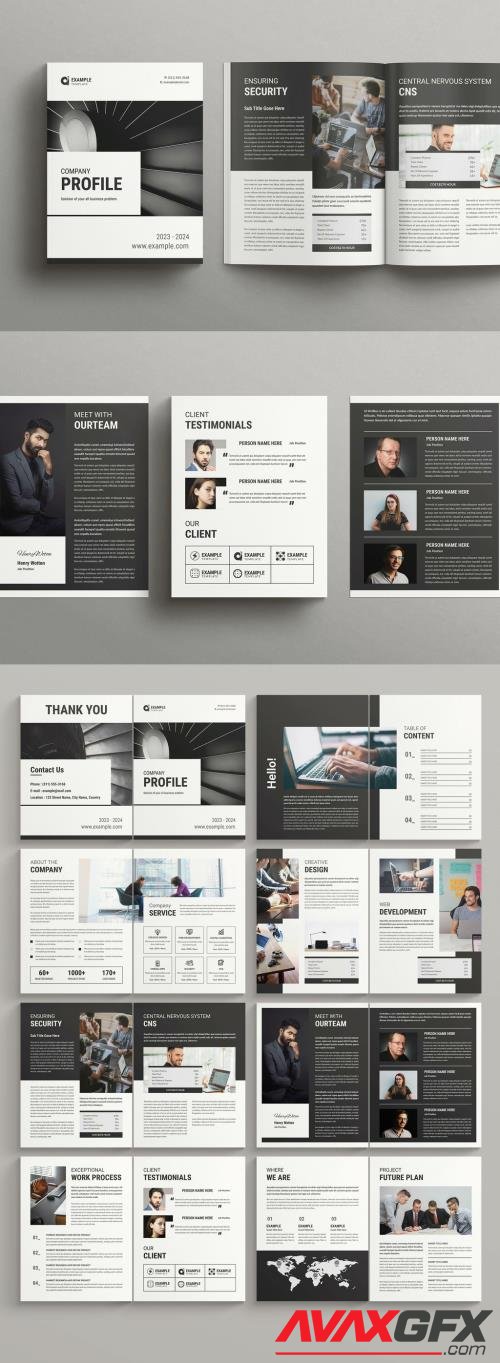 Adobestock - Company Profile Layout 524310575