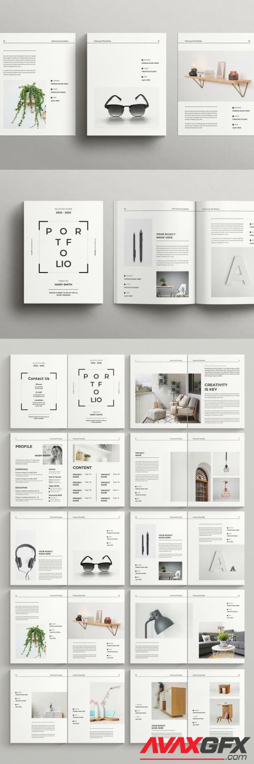 Adobestock - Minimal Portfolio Layout 524132909