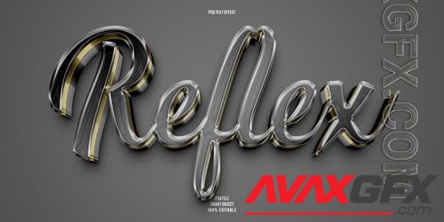 Reflex 3d editable text effect