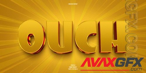 PSD ouch 3d editable text effect