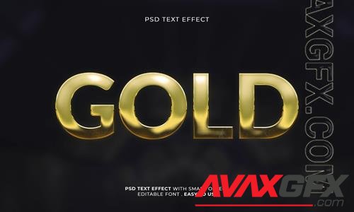 PSD gold editable text effect